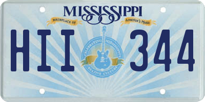 MS license plate HII344