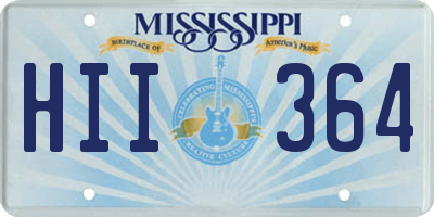 MS license plate HII364