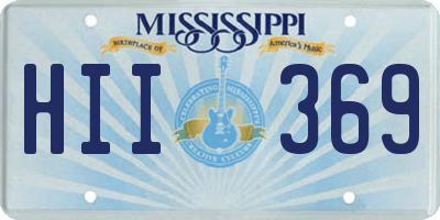 MS license plate HII369