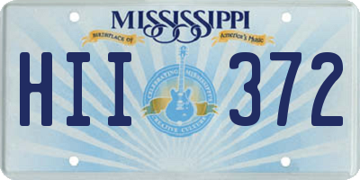 MS license plate HII372