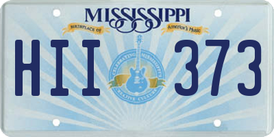 MS license plate HII373