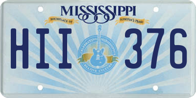 MS license plate HII376