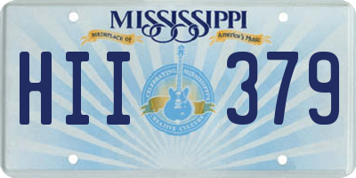 MS license plate HII379