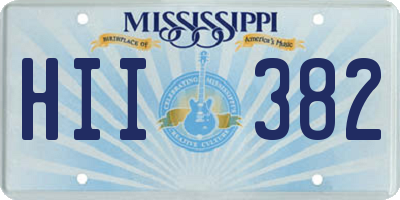 MS license plate HII382