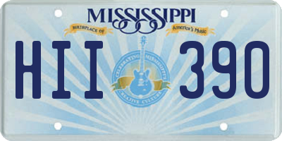 MS license plate HII390