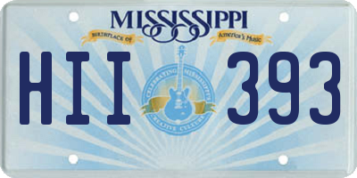 MS license plate HII393