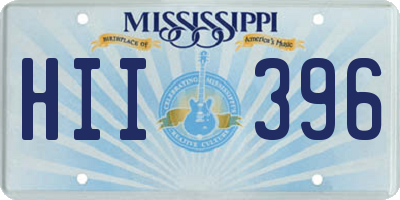 MS license plate HII396