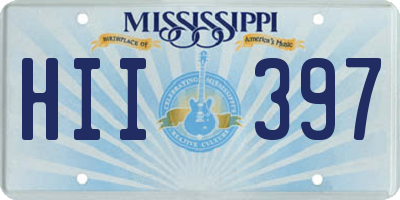 MS license plate HII397