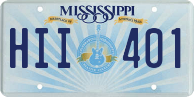 MS license plate HII401