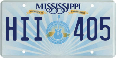 MS license plate HII405