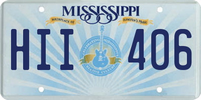 MS license plate HII406