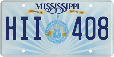 MS license plate HII408