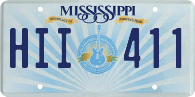 MS license plate HII411