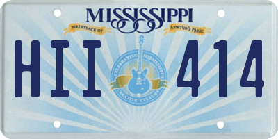 MS license plate HII414