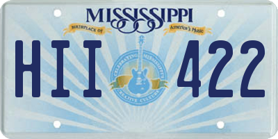 MS license plate HII422