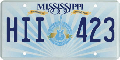 MS license plate HII423
