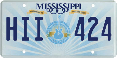 MS license plate HII424