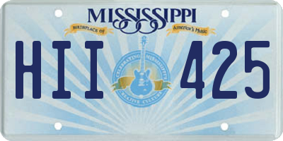 MS license plate HII425
