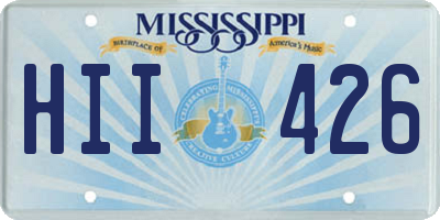 MS license plate HII426