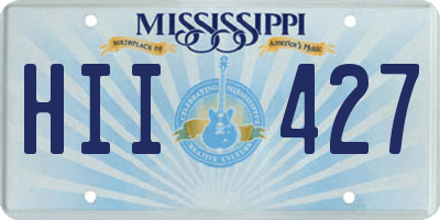 MS license plate HII427