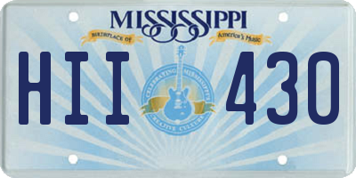 MS license plate HII430