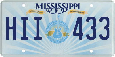 MS license plate HII433