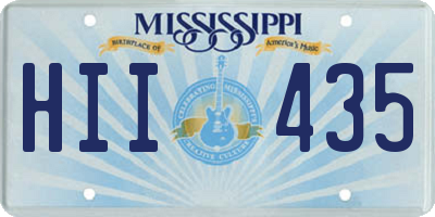 MS license plate HII435
