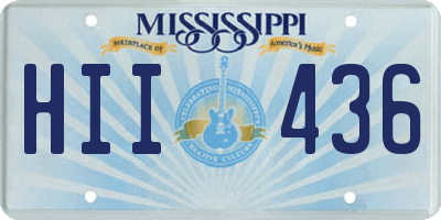 MS license plate HII436