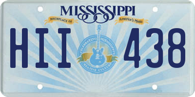 MS license plate HII438