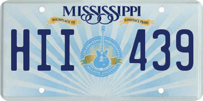 MS license plate HII439
