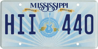 MS license plate HII440