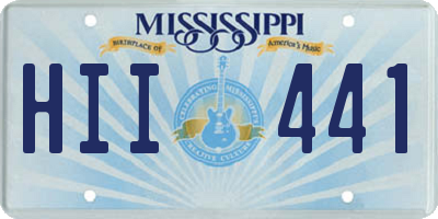 MS license plate HII441