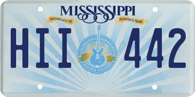 MS license plate HII442