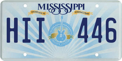 MS license plate HII446