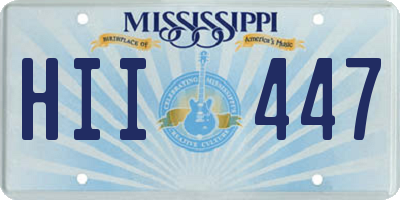 MS license plate HII447