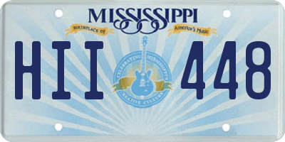 MS license plate HII448