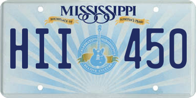 MS license plate HII450