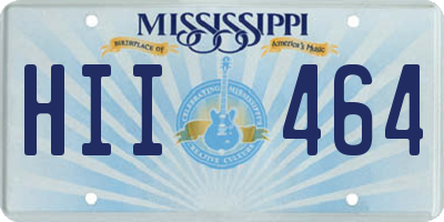 MS license plate HII464