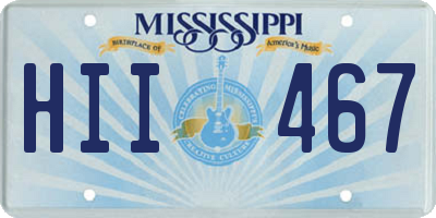 MS license plate HII467
