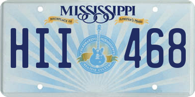 MS license plate HII468