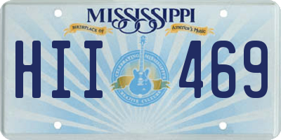 MS license plate HII469