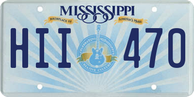 MS license plate HII470
