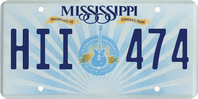 MS license plate HII474