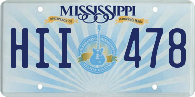 MS license plate HII478