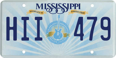 MS license plate HII479