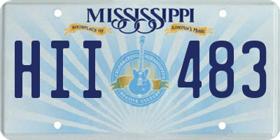 MS license plate HII483