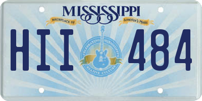 MS license plate HII484