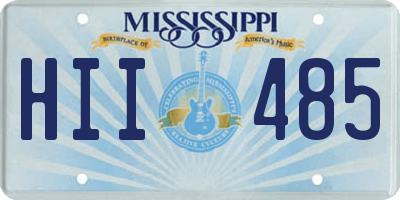 MS license plate HII485