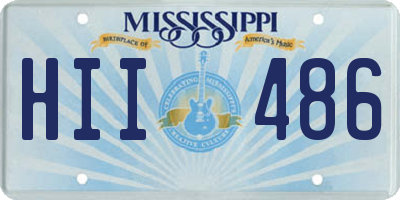 MS license plate HII486