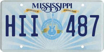 MS license plate HII487